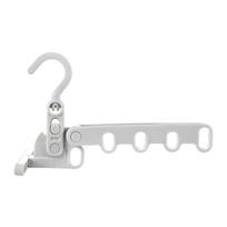 Save Space Foldable 5-hole Clothes Drying Rack Indoor Clothes Rack Portable Travel Hotel Hanging Clothes Hook Clothes Hanger balta
