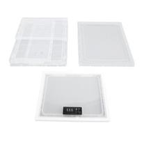 Fridge Lock Box Plastic Multifunctional Convenient Lockable Food Storage Cabinet for Home White and white