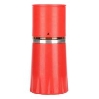 4 in 1 Multifunctional Coffee Maker Coffee Grinding Cup Manual Bean Grinder Coffee SuppliesRed raudona
