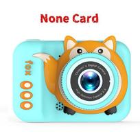 Naujas momentinis vaikiškas spausdinimo fotoaparato dirželisMažas veidrodinis vaikiškas fotoaparatas Animacinis HD Dvigubas fotoaparatas Skaitmeninis fotoaparatas None Card žalia
