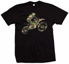 Motocross T Shirt Camo Dirt Bike Motorcycle S