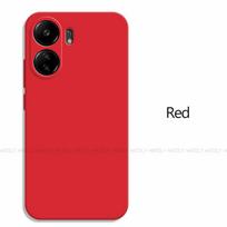 Dėklas dangtelis Xiaomi Poco C65 prabangus originalus TPU smūgiams atsparus skystas silikonas apsauginis telefono galinis dangtelis Xiaomi Poco C65 Poco C65 raudona