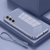 For Samsung Galaxy A35 Case Samsung SM-A356E Phone Case Straight edge electroplate Plating ShockProof Silicone Back Soft Cover For Galaxy A35 5G&Case & Strap