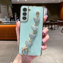 Prabangi 50 70 30 Meilės Širdelės Dengimo Apyrankės Grandinėlės Dėklas Samsung Galaxy A70 A50 A30 S A7 2018 Viršelis A50S A30S A750 A70