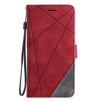 „Samsung Galaxy J7 Prime Neo J5 J7 J3 2016 2017 J4 J6 Plus 2018“ dėklas, odinis, magnetinis, apsauginis telefono maišelis. J3 2016 (J310) raudona