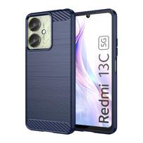 For Redmi 13C Case For Xiaomi Redmi 12C 10C 9C 9T 9A 10A 9 10 12 13C 4G 5G Cover Carbon Fiber Shockproof Silicone Bumper For Redmi 9A mėlyna