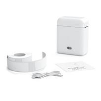 Etikečių spausdintuvas su juosta, Bluetooth suderinamas, terminis siuntinių etikečių spausdintuvas, skirtas iOS white