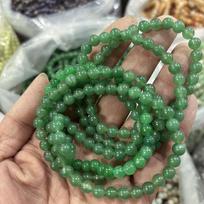 Natural Crystal Candy Color Round Bead Bracelet - DIY Jewelry Accessories 6mm
