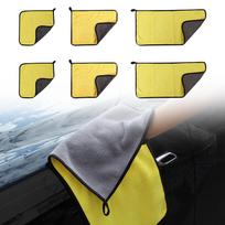 6x Car Wash Towel Microfiber Cleaning Cloth Thick Multipurpose Soft Household for white