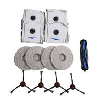 For Ecovacs Cleaning Accessories Kit Includes Main Brush Mop Dust Bags white