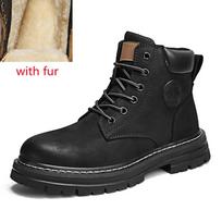 vyriški Žieminiai sniego batai Lauko vyriški medvilniniai batai Madingi platforminiai kaubojiški ankle boots vyrams Laisvalaikio vyriški taktiniai batai 6