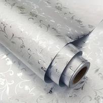 Oil Resistant Waterproof Aluminum Foil Contact Paper Self-Adhesive Kitchen Stickers Peel-Off Adhesive Cuttable Stickers 1 Roll 40*1000cm/15.75*393.7in