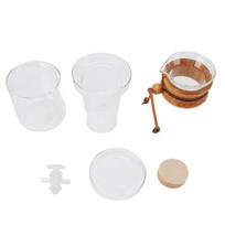 Ice Drip Coffee Maker Clear Glass Cold Brew Coffee Maker Set with Adjustable Water Flowing for L