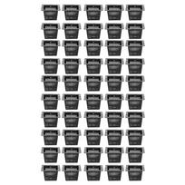 50Pcs Square Hydroponics Net Pot Soilless Cultivation Flower Plant Growing BasketBlack juoda