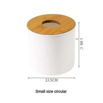 Plastikinė servetėlių dėžutė mediniu dangteliu kvadratinis servetėlių laikiklis indas drėgnam popieriui modernus namų arbatos staliukas nuotolinio valdymo pulto pertvara white