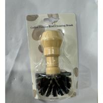 58mm Portafilter Cleaning Brush, Professional Barista Espresso Coffee Cleaning Brush Tool with Wooden Handle 58mm gray