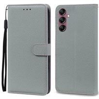 A14 Case For Coque Samsung Galaxy A14 Case Leather Wallet Flip Case For Samsung A14 5G GalaxyA14 A 14 Phone Cases Fundas Etui Samsung A14 4G 5G pilka