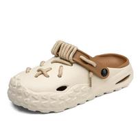 Summer New Fashion Cave Garden Shoes Comfortable Soft Sole Outdoor Indoor Men's and Women's Beach Trend Slippers cro-s 36-37