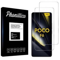 Tempered Glass for Xiaomi Poco F6 5G [Pack 2] Screen Protector Film Phonillico skaidri