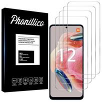 Tempered Glass for Xiaomi Redmi Note 12 4G [4 Pack] Phonillico® Screen Protector Glass Film skaidri