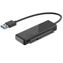 Adaptateur USB 3.0 vers SATA - Non spécifié - HDD/SSD 2,5  - Plug&Play - Compatible Windows/Mac/Linux
