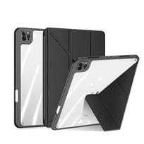 Leather Keyboard Case for iPad Pro 11 Detachable Protective Cover iPad 10 Acrylic Transparent Tri Fold Tablet Case iPad Pro 11 2020/21/22 juoda