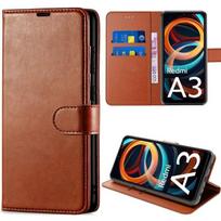 Case for Xiaomi Redmi A3 - E.F.Connection - Shockproof Foldable Case - PU Leather - Card Slots - Adjustable Stand