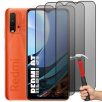 Tempered Glass Anti-Spy Screen Protector for Xiaomi Redmi 9T - E.F.CONNECTION - Pack of 3