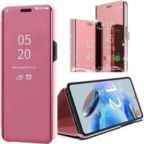 Case for Xiaomi Redmi Note 12 Pro 5G Flip Mirror Effect Shockproof Protection - Pink