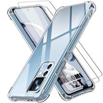 Case for Xiaomi 12T - 12T Pro - Transparent Shockproof Silicone Protection + 2 Tempered Glasses