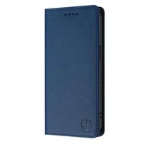 Prabangus apsaugos nuo vagystės piniginės atlenkiamas telefono dėklas Realme 14X 12 Lite 12X Realme13 13 Pro Plus 5G 12Pro odiniai dėklai krepšys Coque for Realme 14X 5G tamsiai mėlyna spalva