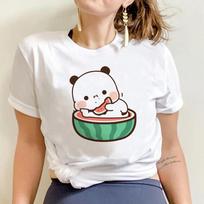 Plus Size Bubu Dudu T Shirt Women Kawaii Cartoon Y2k Punk Funny T-shirt Hip Hop Unisex Streetwear Harajuku Anime Female Clothing S