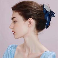 Blue Whale Hairpin For Ponytail At The Back Of The Head One Size juoda