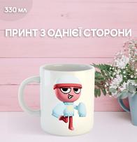 Puodelis Dandžio pasaulyje (Dendi) Roblox Dandy's World su spauda keraminis puodelis 330 ml 9.5 balta
