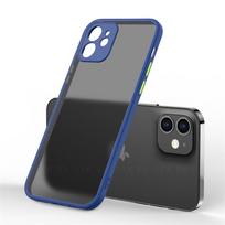 iPhone 13 Pro Max dėklas iPhone 15 14 13 12 11 X XS XR 7 8 Plus dangtelis Silikoninis Matinis Skaidrus PC Guminis Plonas Minkštas Dėklas For iPhone 13 ProMax tamsiai mėlyna spalva