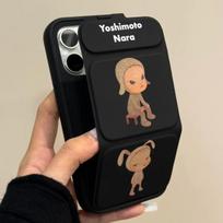 Cartoon Nara Michiko Flip Folding Stand Applicable To IPhone15/13/14 Mobile Case Apple 16proma iPhone 16