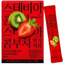 [AROMAVILLE] Stevia Kombucha 150g(5gX30EA) Strawberry & Kiwi(10EA)
