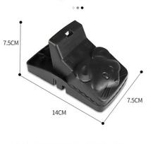 Plastic Mouse Clip With Ultra-High Sensitivity Rodent Trap Anti Pinch Hand Serrated Bite With Bait Slot Effective Rodent Control Device YLE279 Flat head style black