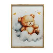 Plakat Miś W Chmurach Plakat Miś W Chmurach, 50X70 Cm, Bez Ramy, Płótno Premium Na Blejtramie 54
