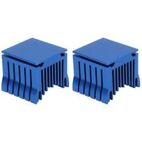 2Pcs Aluminium Heatsink Cooler 3D Printer Motherboard South North Bridge Chipset Single CoolingBlue blue