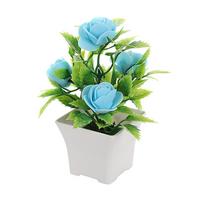Simulated Potted Plants Artificial Bonsai 5 Foam Flowers Landscapes Indoor Decor