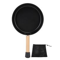 Fry Pan 304 Stainless Steel Anti Stick Portable Wood Handle with Storage Bag Stovetop Frying Pan