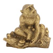 Žalvarinė Beždžionės Statulėlė Kinų Zodiakas Rankų Darbo Namų Dekoras Kolekcionuojamas Figūrėlės Ornamentas
