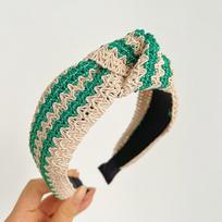 PROLY New Fashion Headband For Women Flower Wave Hairband Bohemia Turban Autumn Center Knot Autumn Hair Accessories