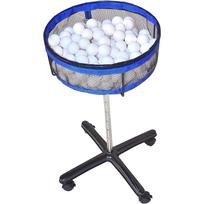 Voodans Table Tennis Ball Ball Basket with Table Tennis Ball Storage Basket Cart, Wheels, Portable, Practice,