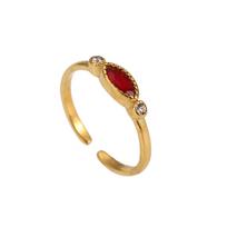 French Retro Titanium Steel Ring Zir*****pening Niche Design Ring Light Luxury High Sense Does Not Fade Jewelry Index Finger