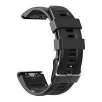 22 mm 26 mm laikrodžio apyrankė, skirta Garmin Fenix ​​7X 7 Smart Watch silikoninė apyrankė Fenix ​​6 6X Pro 5 5X Plus 3HR 935 Quick Easyfit riešo dirželis 22mm Fenix 5 5 Plus juoda