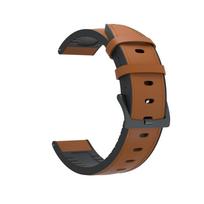 Odinė + Silikoninė Apyrankės Juostelė Xiaomi Amazfit GTR 47mm 42mm GTS Pace Stratos 2 Laikrodžio Dirželis Huawei Watch GT Honor Magic 22mm ruda