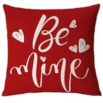 Happy Valentine's Day Pillowcase Red Love Hug Pillowcase Wedding Anniversary Cushion Cover Home Outdoor Sofa 30x30cm smėlis