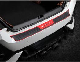 Naujas automobilio galinės bagažinės apsauga nuo įbrėžimų, neslystanti danga, sportinio stiliaus guminė gray